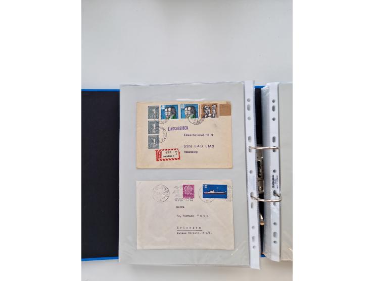 1949/80(ca.), über 1100 Briefe und Karten, dabei bessere frühe Frankaturen