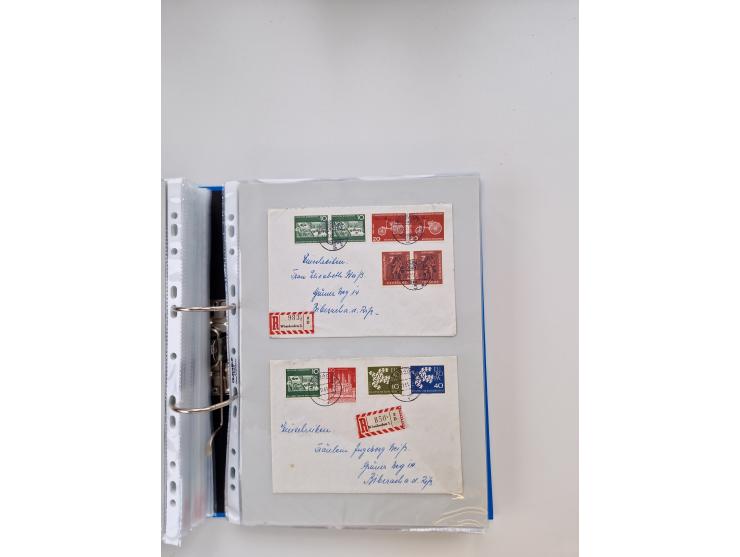 1949/80(ca.), über 1100 Briefe und Karten, dabei bessere frühe Frankaturen