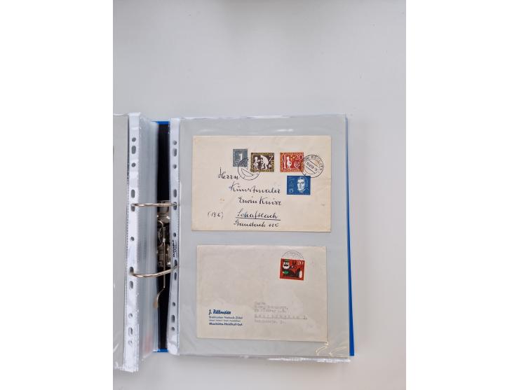 1949/80(ca.), über 1100 Briefe und Karten, dabei bessere frühe Frankaturen