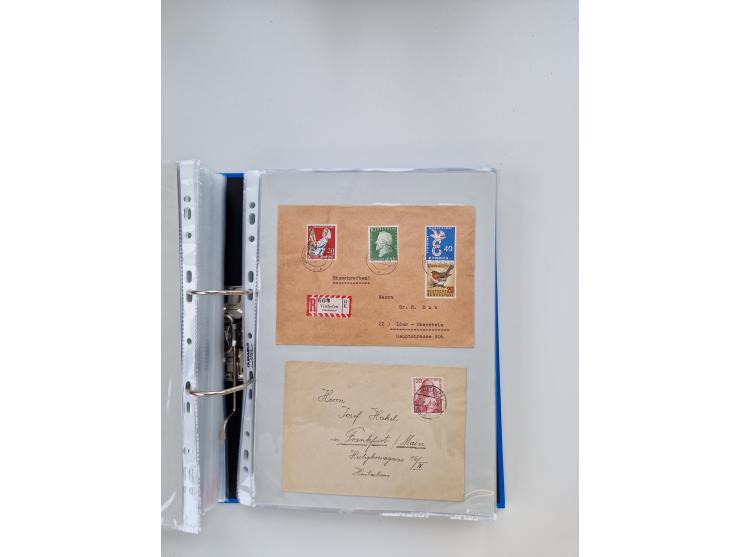 1949/80(ca.), über 1100 Briefe und Karten, dabei bessere frühe Frankaturen
