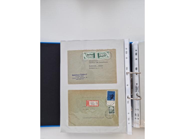1949/80(ca.), über 1100 Briefe und Karten, dabei bessere frühe Frankaturen