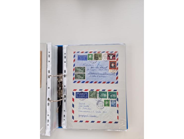 1949/80(ca.), über 1100 Briefe und Karten, dabei bessere frühe Frankaturen