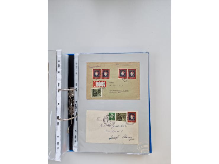 1949/80(ca.), über 1100 Briefe und Karten, dabei bessere frühe Frankaturen