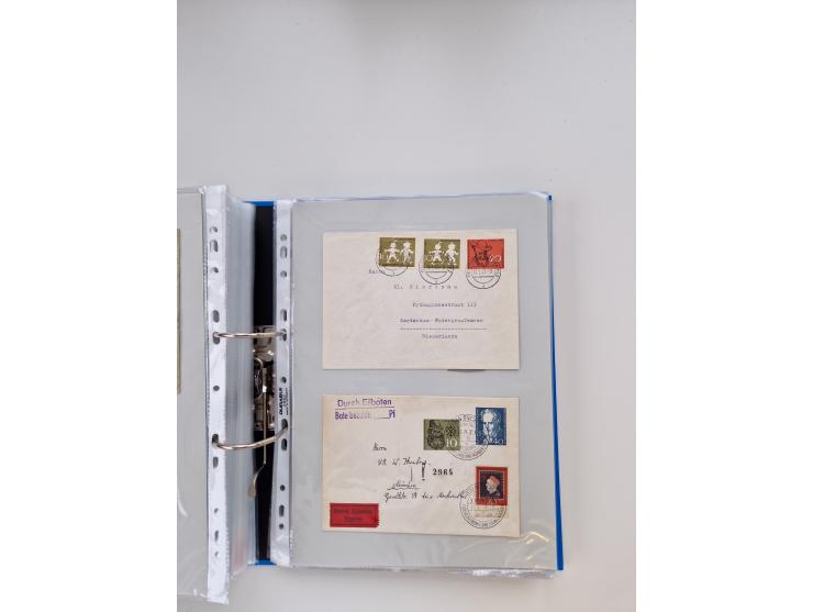 1949/80(ca.), über 1100 Briefe und Karten, dabei bessere frühe Frankaturen