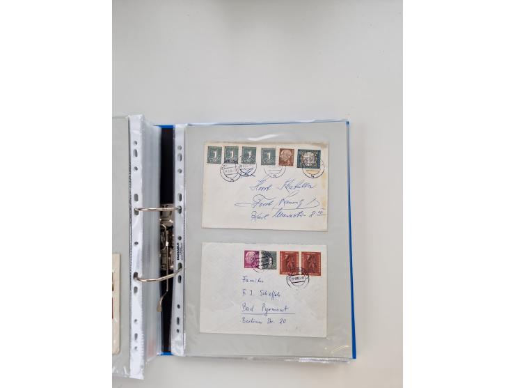 1949/80(ca.), über 1100 Briefe und Karten, dabei bessere frühe Frankaturen