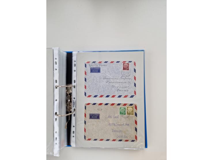 1949/80(ca.), über 1100 Briefe und Karten, dabei bessere frühe Frankaturen