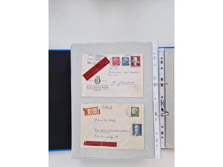 1949/80(ca.), über 1100 Briefe und Karten, dabei bessere frühe Frankaturen