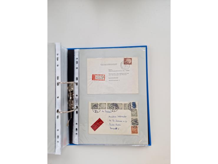 1949/80(ca.), über 1100 Briefe und Karten, dabei bessere frühe Frankaturen