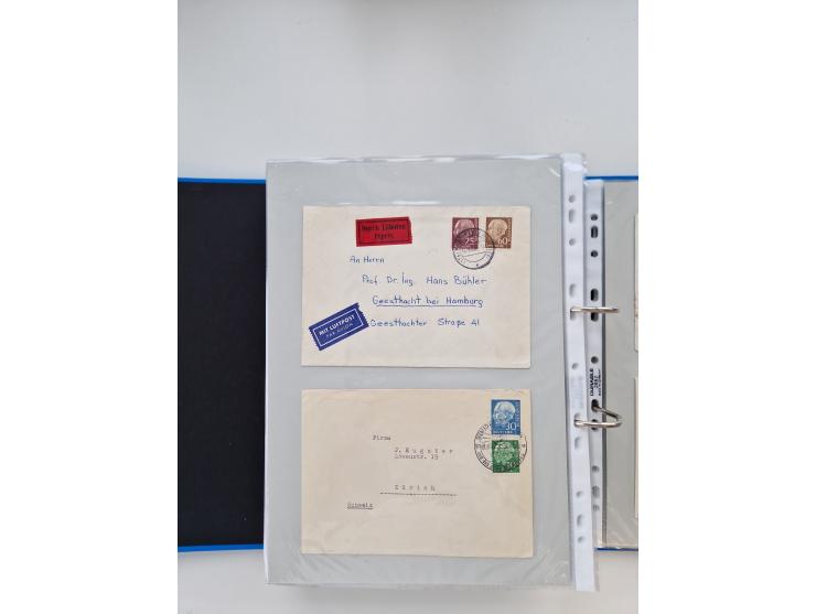1949/80(ca.), über 1100 Briefe und Karten, dabei bessere frühe Frankaturen