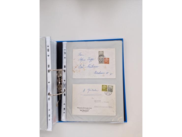 1949/80(ca.), über 1100 Briefe und Karten, dabei bessere frühe Frankaturen