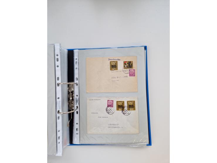 1949/80(ca.), über 1100 Briefe und Karten, dabei bessere frühe Frankaturen