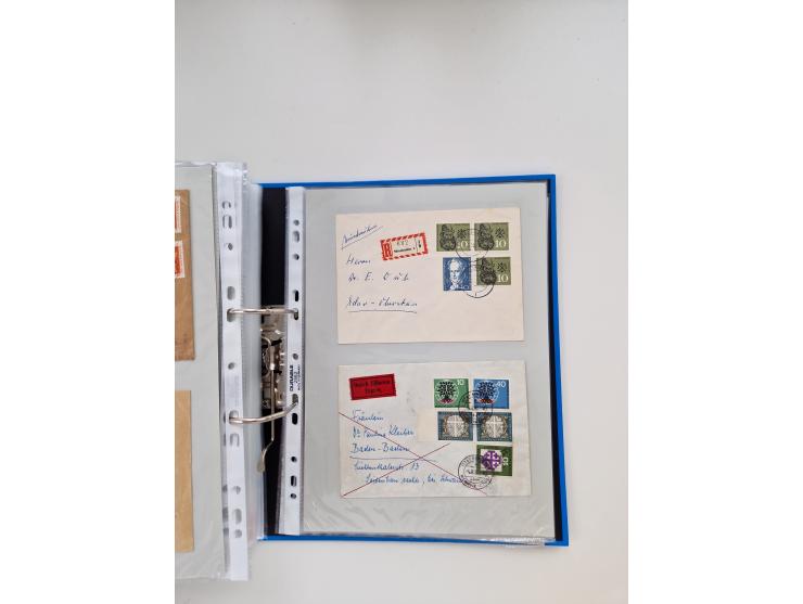 1949/80(ca.), über 1100 Briefe und Karten, dabei bessere frühe Frankaturen