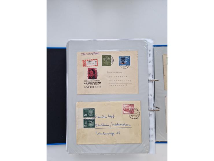 1949/80(ca.), über 1100 Briefe und Karten, dabei bessere frühe Frankaturen
