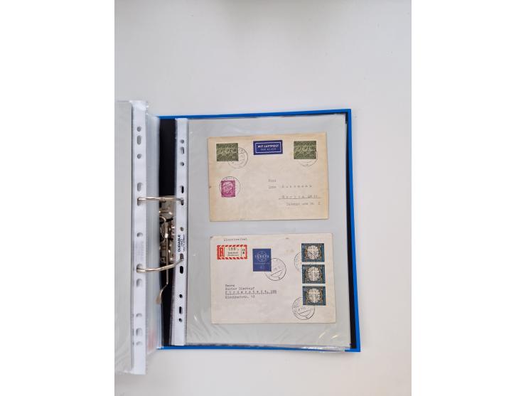 1949/80(ca.), über 1100 Briefe und Karten, dabei bessere frühe Frankaturen