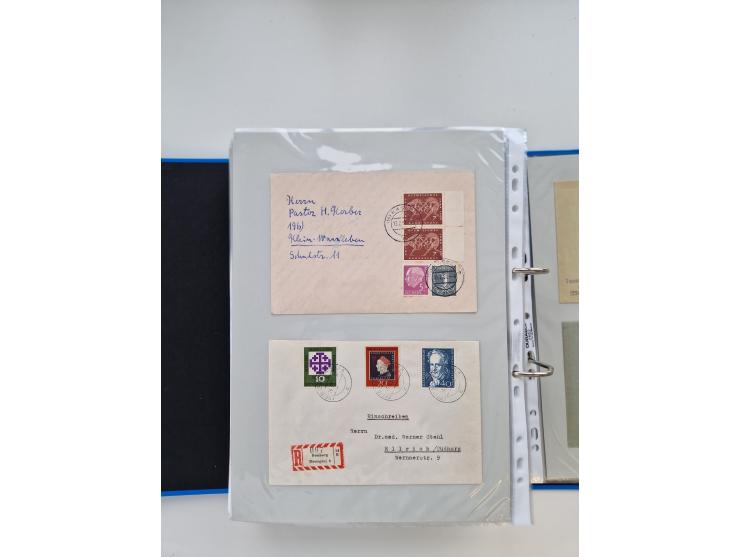 1949/80(ca.), über 1100 Briefe und Karten, dabei bessere frühe Frankaturen