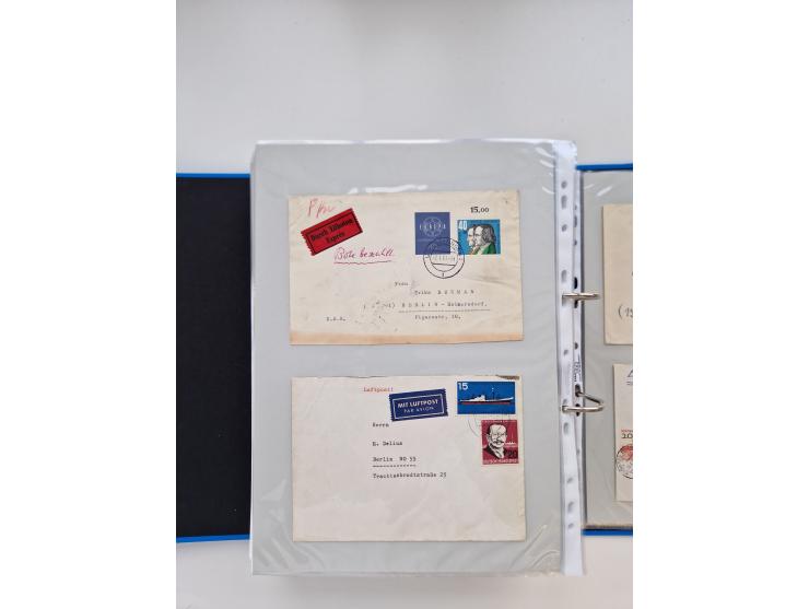 1949/80(ca.), über 1100 Briefe und Karten, dabei bessere frühe Frankaturen