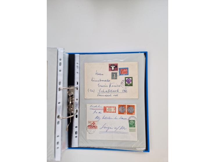 1949/80(ca.), über 1100 Briefe und Karten, dabei bessere frühe Frankaturen