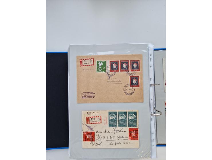 1949/80(ca.), über 1100 Briefe und Karten, dabei bessere frühe Frankaturen