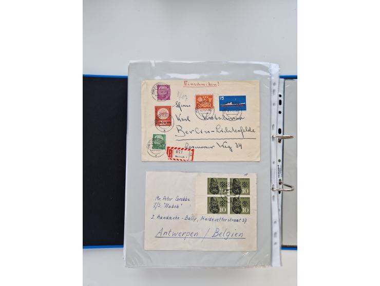 1949/80(ca.), über 1100 Briefe und Karten, dabei bessere frühe Frankaturen