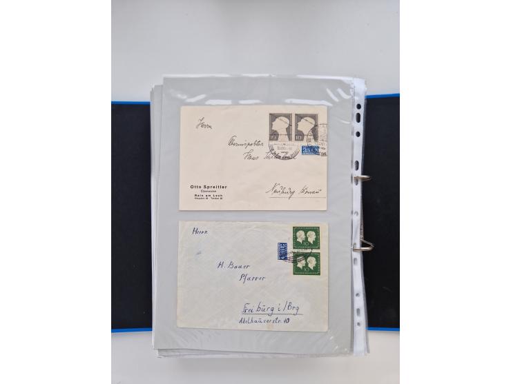 1949/80(ca.), über 1100 Briefe und Karten, dabei bessere frühe Frankaturen