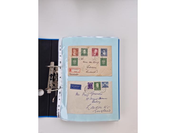 1949/80(ca.), über 1100 Briefe und Karten, dabei bessere frühe Frankaturen
