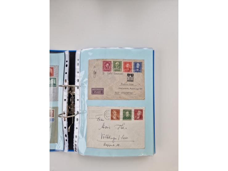 1949/80(ca.), über 1100 Briefe und Karten, dabei bessere frühe Frankaturen