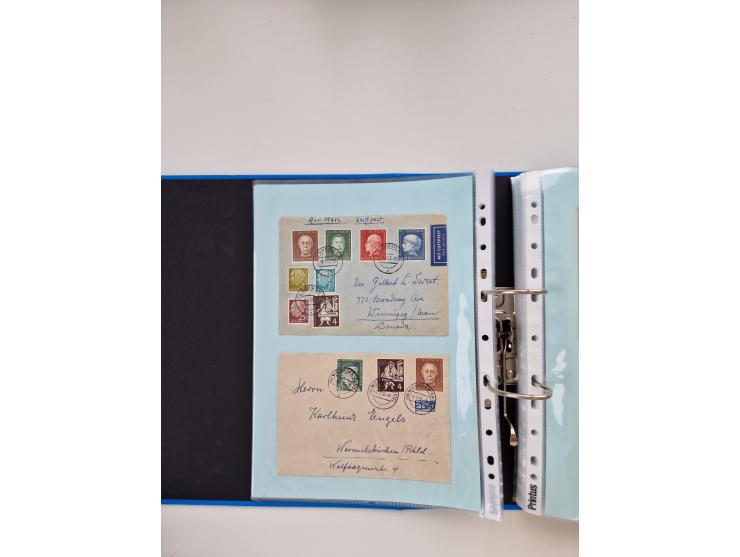 1949/80(ca.), über 1100 Briefe und Karten, dabei bessere frühe Frankaturen