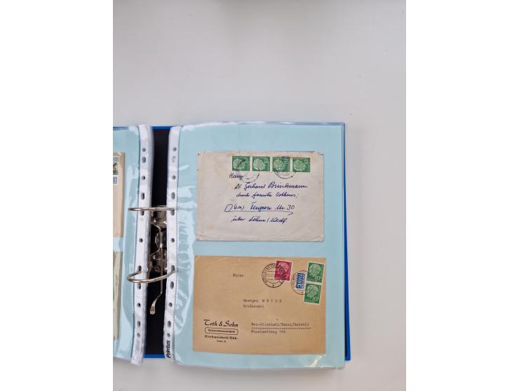 1949/80(ca.), über 1100 Briefe und Karten, dabei bessere frühe Frankaturen
