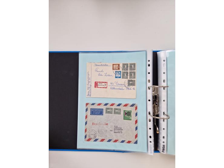 1949/80(ca.), über 1100 Briefe und Karten, dabei bessere frühe Frankaturen