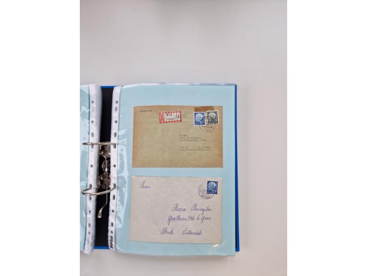 1949/80(ca.), über 1100 Briefe und Karten, dabei bessere frühe Frankaturen