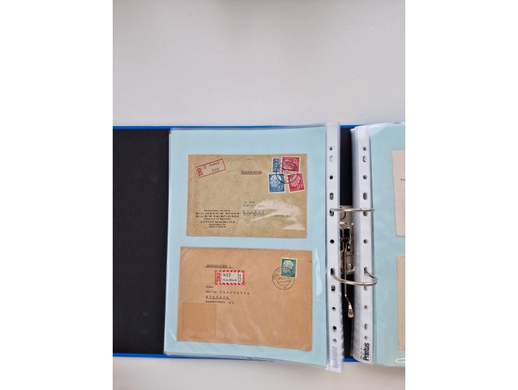 1949/80(ca.), über 1100 Briefe und Karten, dabei bessere frühe Frankaturen