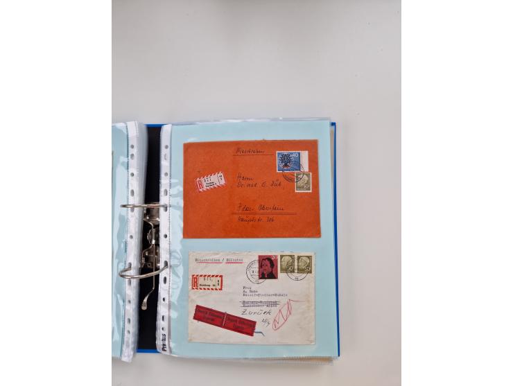 1949/80(ca.), über 1100 Briefe und Karten, dabei bessere frühe Frankaturen