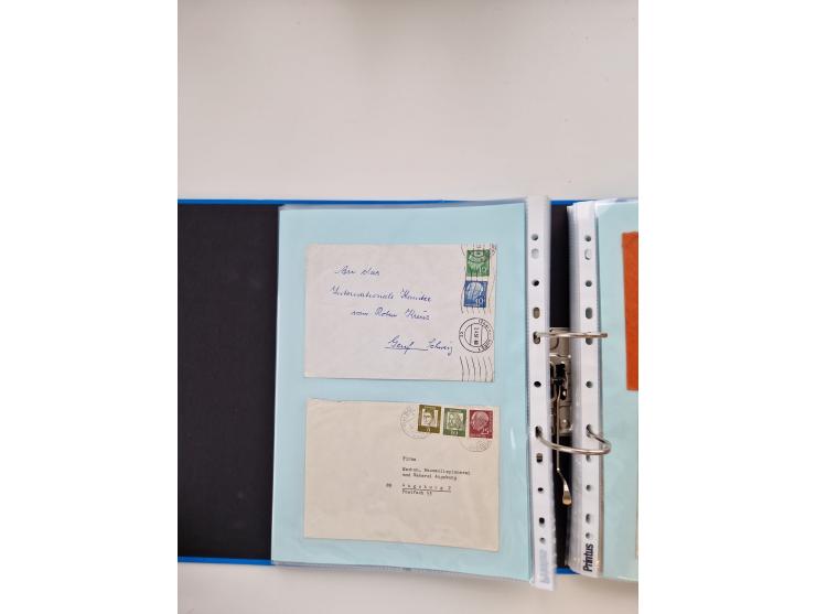 1949/80(ca.), über 1100 Briefe und Karten, dabei bessere frühe Frankaturen