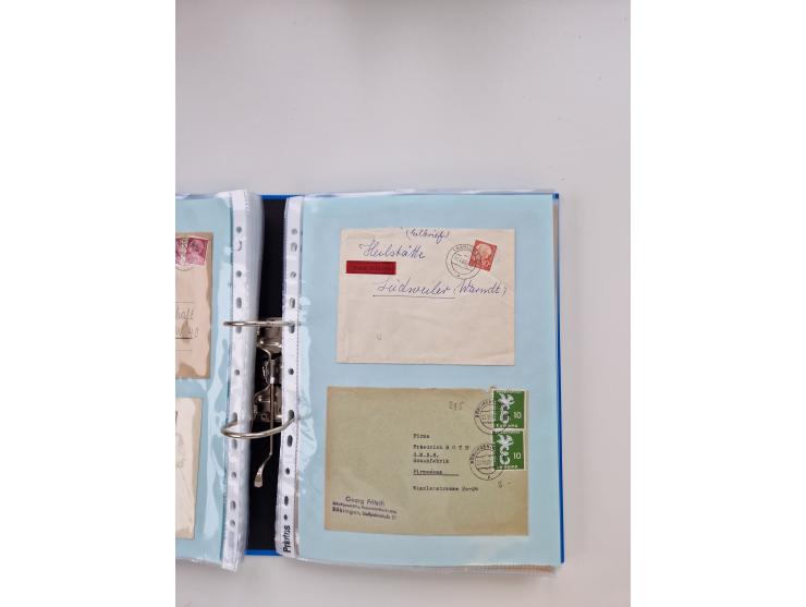 1949/80(ca.), über 1100 Briefe und Karten, dabei bessere frühe Frankaturen