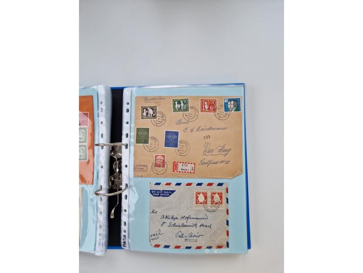 1949/80(ca.), über 1100 Briefe und Karten, dabei bessere frühe Frankaturen