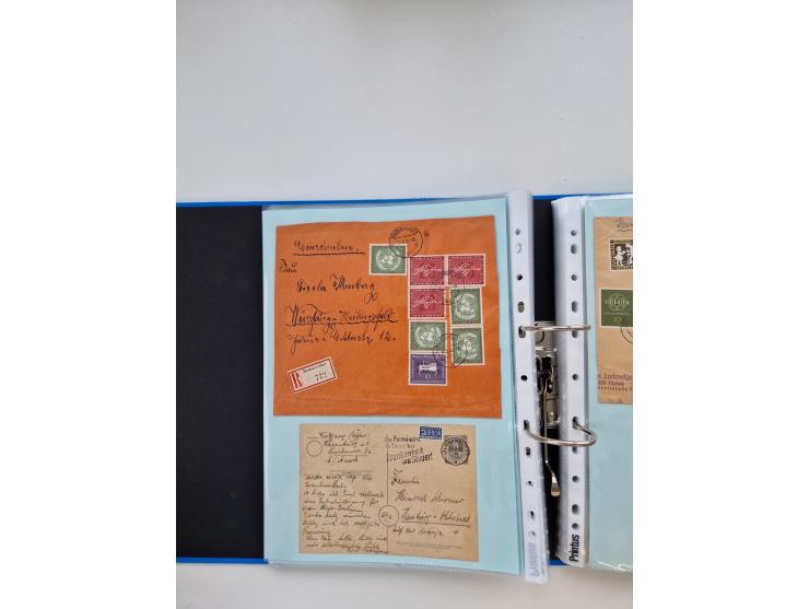 1949/80(ca.), über 1100 Briefe und Karten, dabei bessere frühe Frankaturen