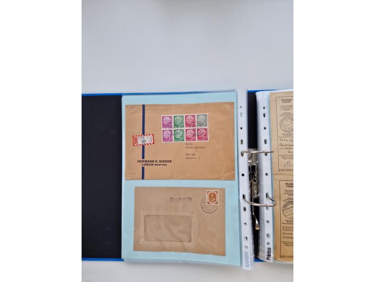 1949/80(ca.), über 1100 Briefe und Karten, dabei bessere frühe Frankaturen
