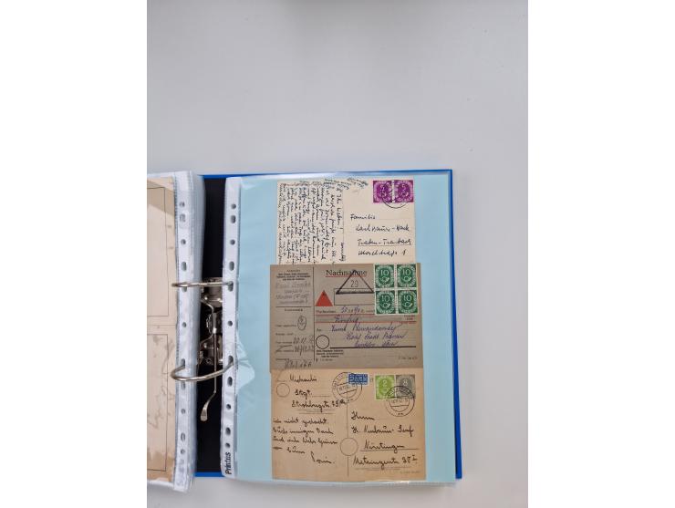 1949/80(ca.), über 1100 Briefe und Karten, dabei bessere frühe Frankaturen