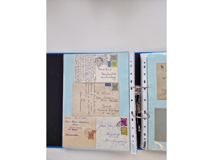 1949/80(ca.), über 1100 Briefe und Karten, dabei bessere frühe Frankaturen