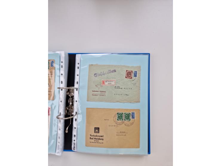 1949/80(ca.), über 1100 Briefe und Karten, dabei bessere frühe Frankaturen