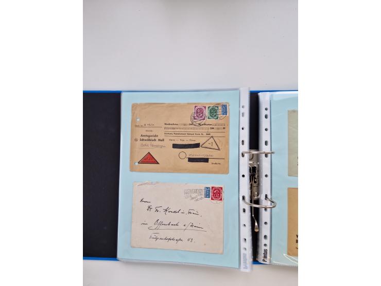 1949/80(ca.), über 1100 Briefe und Karten, dabei bessere frühe Frankaturen