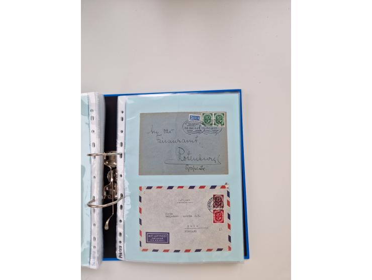 1949/80(ca.), über 1100 Briefe und Karten, dabei bessere frühe Frankaturen