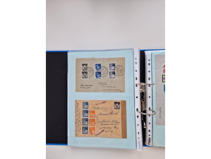 1949/80(ca.), über 1100 Briefe und Karten, dabei bessere frühe Frankaturen
