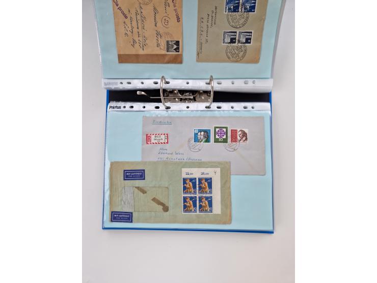 1949/80(ca.), über 1100 Briefe und Karten, dabei bessere frühe Frankaturen