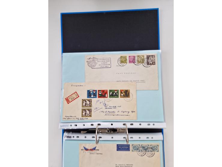 1949/80(ca.), über 1100 Briefe und Karten, dabei bessere frühe Frankaturen