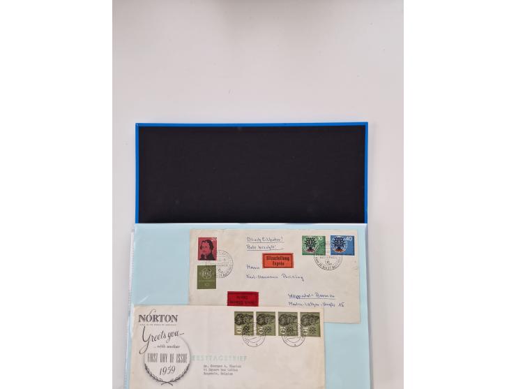 1949/80(ca.), über 1100 Briefe und Karten, dabei bessere frühe Frankaturen