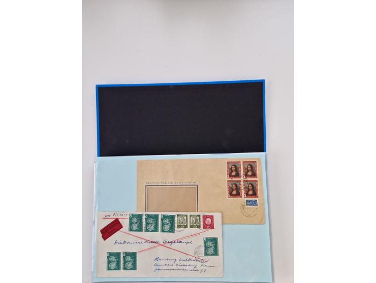1949/80(ca.), über 1100 Briefe und Karten, dabei bessere frühe Frankaturen