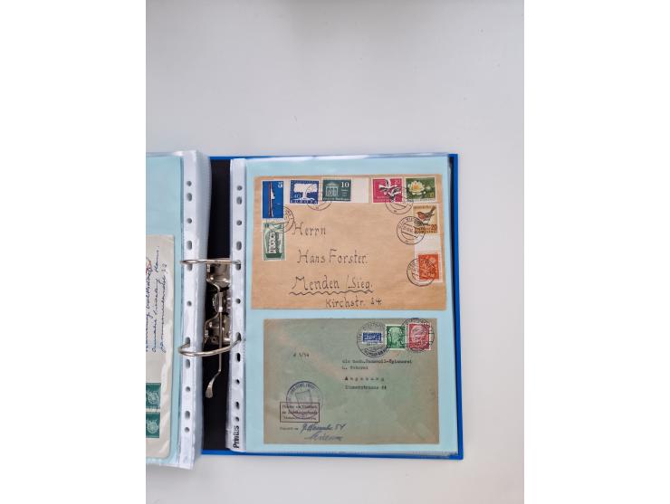 1949/80(ca.), über 1100 Briefe und Karten, dabei bessere frühe Frankaturen