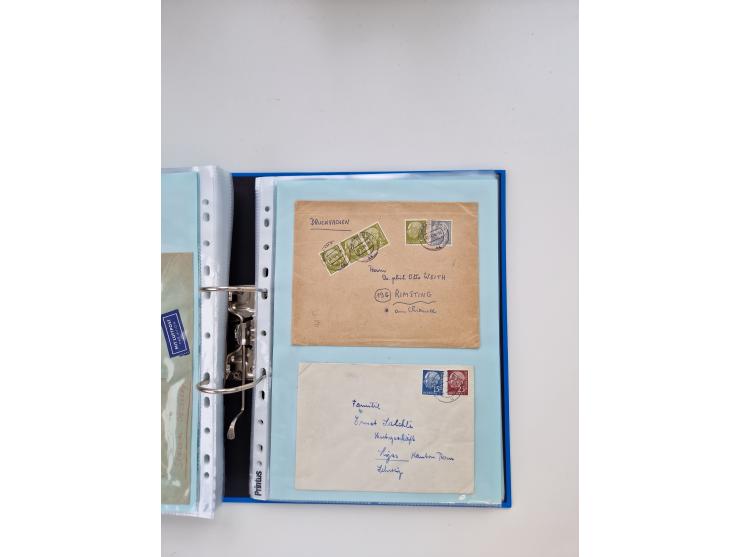 1949/80(ca.), über 1100 Briefe und Karten, dabei bessere frühe Frankaturen