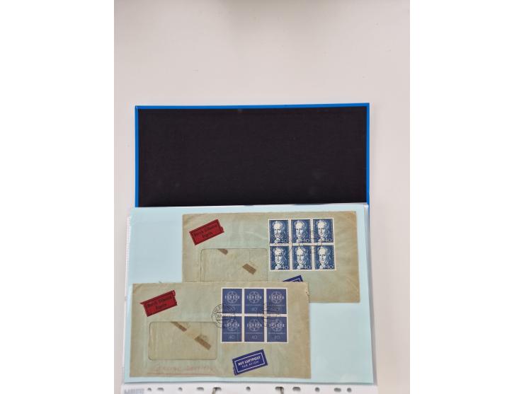 1949/80(ca.), über 1100 Briefe und Karten, dabei bessere frühe Frankaturen